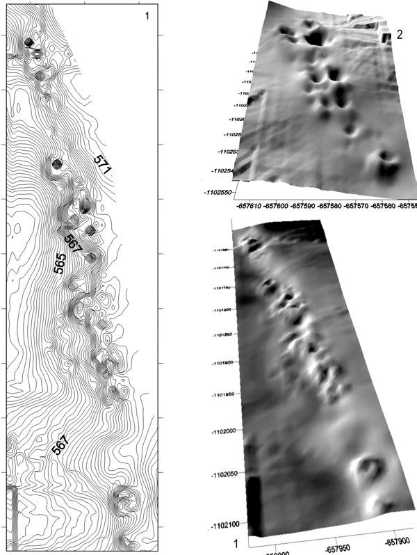 Acta rerum naturalium 12, 145 180, 2012 ISSN 1801 5972 Obr. 3. Česká Bělá, montánní středověké památky na katastru městyse a v blízkosti archeologického výzkumu.