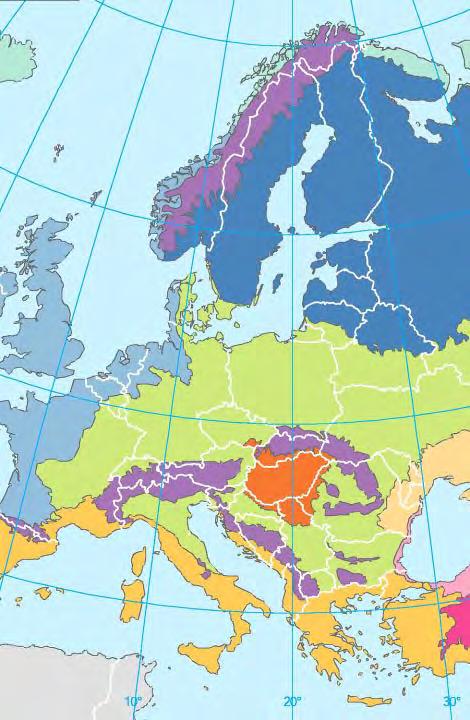 Reporting podľa biogeografických regiónov Mapa Bioregiónov Slovenská republika