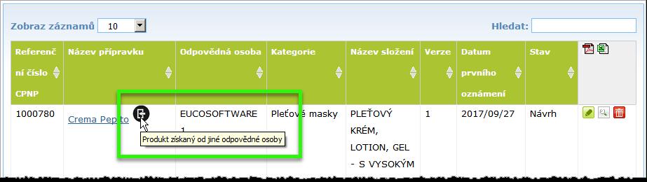 6. Pokud chcete kopírovat přípravky, které jste již v minulosti zkopírovali jiné organizaci, zaškrtněte políčko Včetně přípravků zkopírovaných dříve jiné odpovědné osobě.