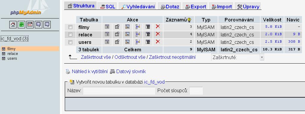 6.3. Vypracování serverové části Serverová část zahrnuje několik technologií, které jsou vzájemně propojeny tak, aby uživateli poskytovali co nejpohodlnější ovládání celého systému.