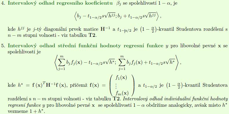 Matematka IV Lbor Žák Leárí regresí fukce tervalové odhad