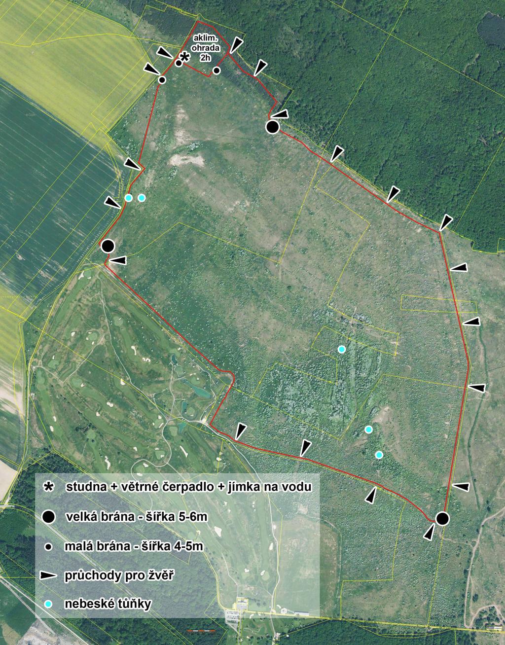 Obr. 3 Zákres