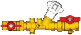 Skládají se ze dvou kulových kohoutů s červenými vrtulkami s možností zaplombování. Jeden z nich je vybaven otvorem se závitem pro montáž čidla teploty vody.