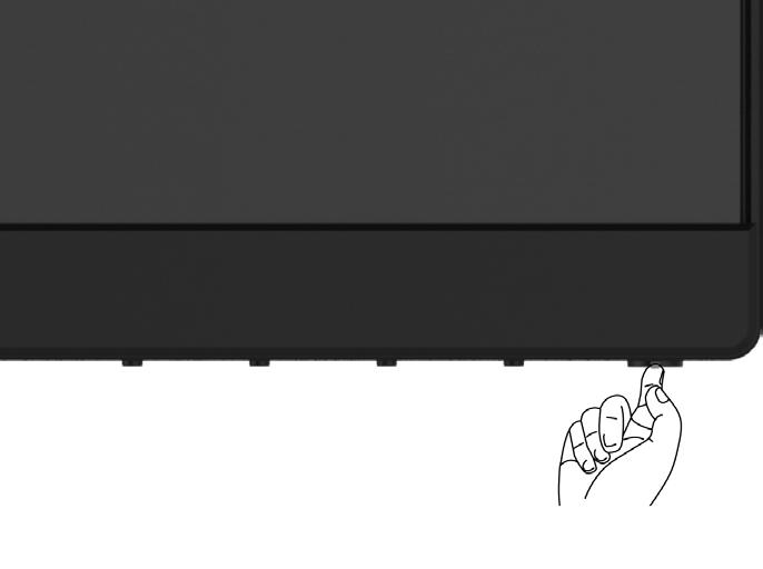 Používání monitoru Zapnutí monitoru Stisknutím tlačítka zapněte monitor.