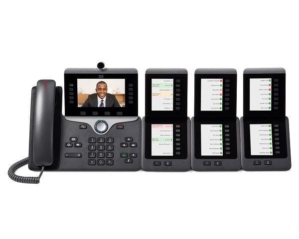 Rozšiřující moduly tlačítek Přehled nastavení rozšiřujícího modulu tlačítek telefonu Cisco IP Phone Obrázek