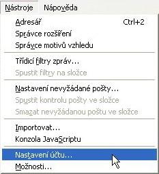 Nastavení poštovního klienta Mozilla Thunderbird Pro správné fungování poštovního klienta typu Mozilla Thunderbird je třeba provést nastavení e- mailové schránky, e-mailových serverů pro příjem a