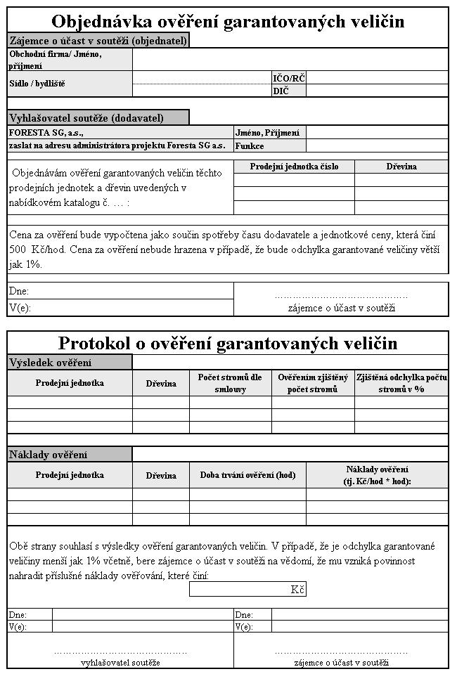 6. Objednávka