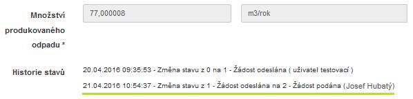 7.4.1 Akceptace žádosti Po stisku tlačítka Akceptovat žádost ze strany PO odborného zástupce se zobrazí informační hláška k potvrzení: Akceptace žádosti probíhá pro hlavní pověřenou osobu i pro