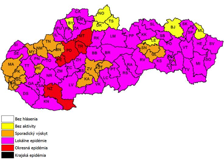 Graf 1: VÝSKYT ARO A CHPO PODĽA KALENDÁRNYCH TÝŽDŇOV, SR, CHRÍPKOVÉ SEZÓNY 217/218 A 216/217 5 4 5 4 chorobnosť/1 osôb v starostlivosti hlásiacich lekárov 3 5 3 2 5 2 1 5 1 5 4 41 42 43 44 45 46 47