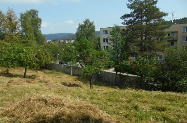 na svažitý terén extenzivního ovocného sadu, vč.