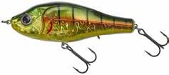 Fario Gold Perch Orange Tiger ST 0,5-1,5 m 61,5 g štika 345,- Kč / 12,95 Metallic Perch Pike Rainbow Minnow DĚLENÉ WOBLERY Díky dělenému tělíčku je jejich pohyb plynulejší a táhlejší
