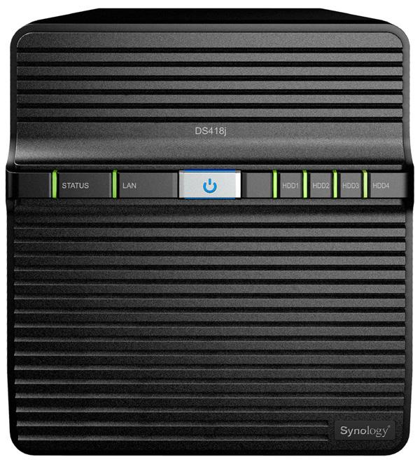 Přehled hardwaru Přední část Zadní část 1 2 3 4 7 8 5 6 9 10 1 Kontrolka Status 2 Kontrolka LAN 3 Tlačítko a kontrolka napájení 4 Kontrolka stavu disku 5 Port 1GbE RJ-45 6 Napájecí port 7 9 Port USB