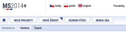 Příloha 3: Obecné vyplnění CBA a navázání na projekt v IS KP14+ Z důvodu možného výskytu technických komplikací při vyplňování žádosti a modulu CBA, uvádíme doporučený postup pro jejich vyplnění: 1.