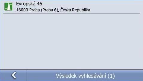 2. Zadejte údaje potřebné pro nalezení adresy a) Na obrazovce Vyhledat adresu klikněte na ikonu Adresa. Zobrazí se okno pro zadání adresy s připojenou virtuální klávesnicí pro zadávání údajů.