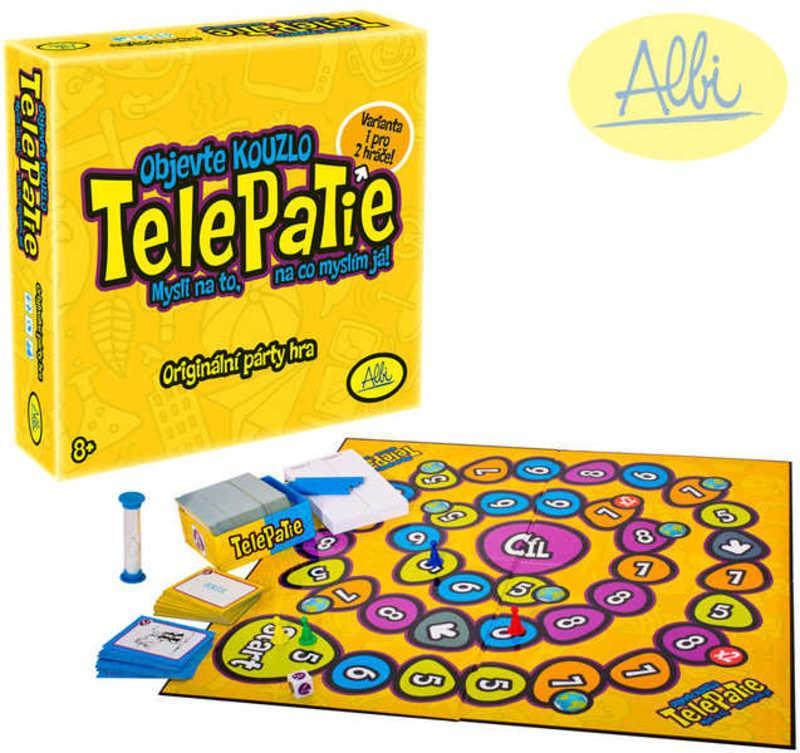 Telepatie Mysli na to, na co myslím já - Přesně o to jde ve hře Telepatie - snažte se myslet, jako vaši spoluhráči! Originální párty hra se slovy a obrázky, kterou můžete hrát s rodinou i přáteli.