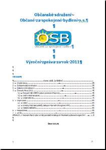 1.1 Zpráva o činnosti za rok 2011 Podle Plánu činnosti na r.