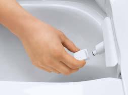 Samočistící sprchová ramena a trysky jsou vyrobeny z antibakteriálního materiálu, ktery je odolny vůči 99,9 % všech bakterií a pyšní se certifikací sdružení SIAA.