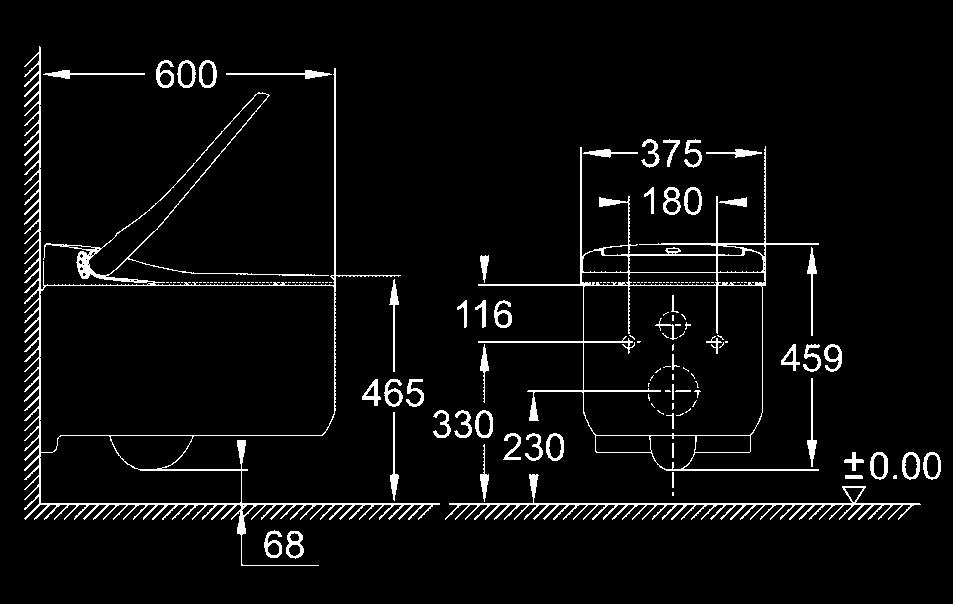 5 10 bar Vodovodní přípojka DN 10 Zahnutí vy pusti Zdroj napájení Frekvence P (Horizontální) 220 240 V AC 50 / 60 Hz Komfort Teplota vody 32 38 ºC Teplota vysoušeče 40 55 ºC Vy kon vysoušeče 18 m 3