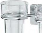 16 Avantgarde AVA 006 Holder for glass/dispenser for liquid soap Držák skleničky/dávkovače tekutého mýdla Держатель стакана/дозатора жидкого мыла 78x57Hx94mm AVA 007 Universal double holder for