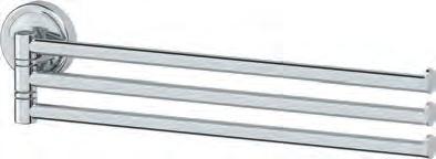 90 Ellea ELL 044 Double swivel towel bar 37 cm Držák ručníků otočný dvojitý 37 cm Держатель полотенец поворотный двойной 37 cm 373x64Hx36mm ELL 034 Double towel bar 30 cm Držák na ručníky dvojitý 30