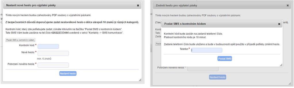 Nastavení hesla Pro variantu zaheslovaných elektronických výplatních pásek je nutné nastavit heslo k otevření PDF souboru.