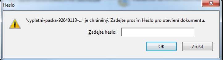 Pokud uvedené okno s odkazem zavřete, výsledek bude dostupný prostřednictvím Úloh, které jsou zobrazeny v horním menu aplikace (obdobně jako Poradna, Záložky a Pošta).