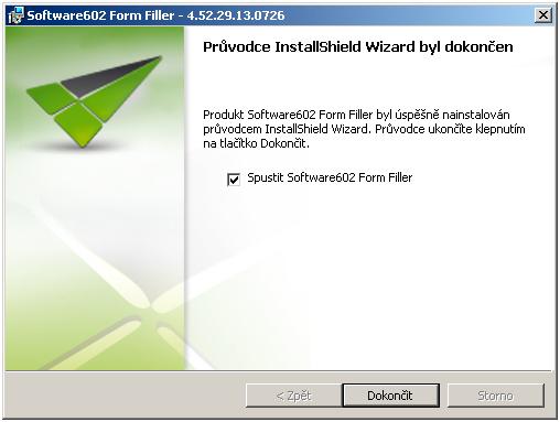 Jakmile je vše hotovo, můžete ukončit instalační program