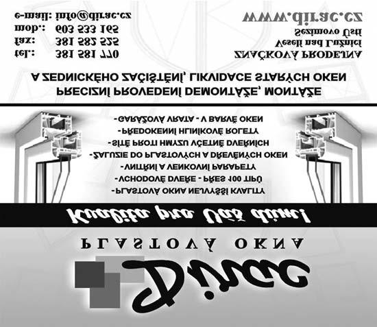 INZERTNÍ PŘÍLOHA VESELSKA červen 2009 Ing.