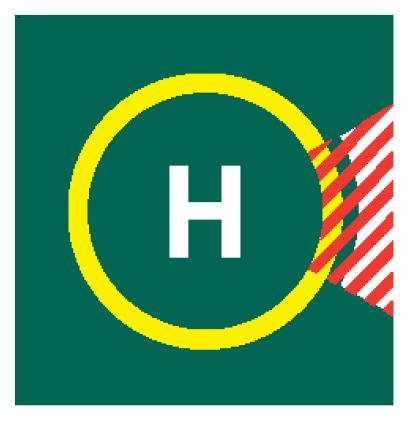HLAVA 5 PŘEDPIS L14H Charakteristiky 5.2.12.3 Značení bezpřekáţkového sektoru helideku musí označovat umístění bezpřekáţkového sektoru a směry jeho okrajů.