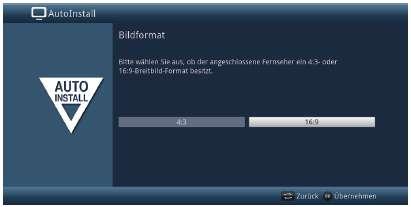 Formát obrazu > Nastavte tlačítky šipek napravo / nalevo formát obrazu připojeného televizního přijímače.