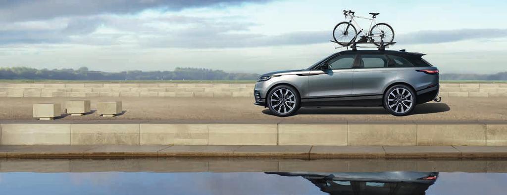 VYBERTE SI DOPLŇKOVÉ PŘÍSLUŠENSTVÍ LAND ROVER K dispozici je široký sortiment elegantního, odolného a praktického příslušenství, se kterými si můžete svůj Range Rover Velar ještě doladit podle svých