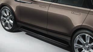 DESIGNOVÉ PŘÍSLUŠENSTVÍ Výsuvné boční nášlapy Více informací o možnostech montáže vám ochotně sdělí váš prodejce Land Rover. Důmyslně řešené elektrické nášlapy usnadňují nastupování a vystupování.