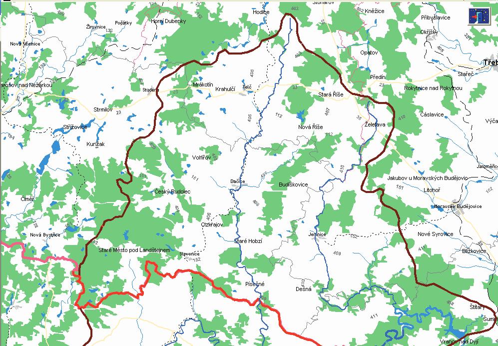 n. m. Jejím nejvýznamnějším pravostranným přítokem je Blatnice (,5. km) a levostranným Bihanka (5.