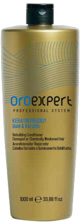 KERATIN PRODIGY Rekonstrukční kondicionér Produkt: Rekonstrukční kondicionér s keratinem Vhodný na: poškozené nebo chemicky oslabené vlasy ph: 4,0 Aktivní