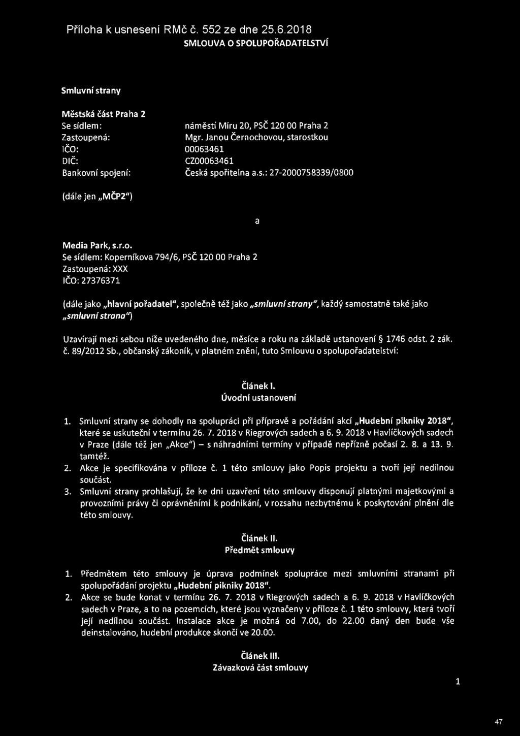 Příloha k usnesení RMč č. 552 ze dne 25.6.