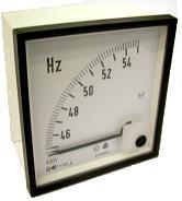-1 Rozměr průčelí 72 x 72 mm Rozměr průčelí 96 x 96 mm ZABUDOVANÉ PŘEVODNÍKY PRO MĚŘENÍ KMITOČTU Zabudované
