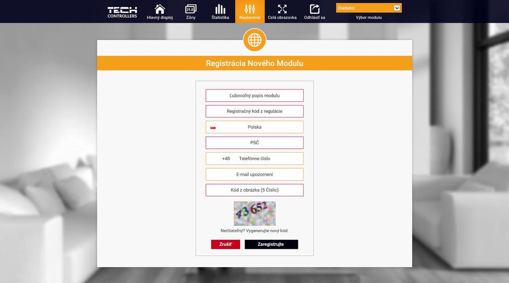 WiFi 8S VIII. Ovládanie vykurovacej sústavy prostredníctvom internetovej stránky Prostredníctvom internetovej stránky emodul.