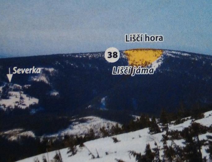 Obrázek 23: Lavinová dráha č. 38 (Kociánová et. al., 2013) Vlčí jáma č.