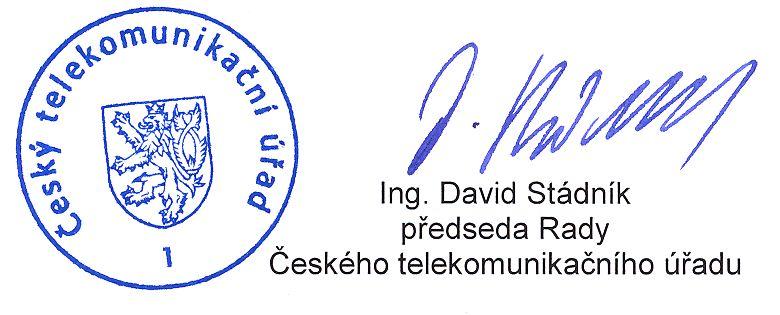 Odůvodnění Úřad vydává k provedení 16 odst. 2 zákona opatřením obecné povahy část plánu využití rádiového spektra č. PV-P/15/XX.