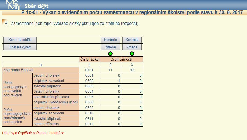 Takto postupuje i organizace, která nemá k dispozici výstup ze mzdového systému a všechny údaje zadává ručně. Pokud ve vykazující organizace k 30. 9.