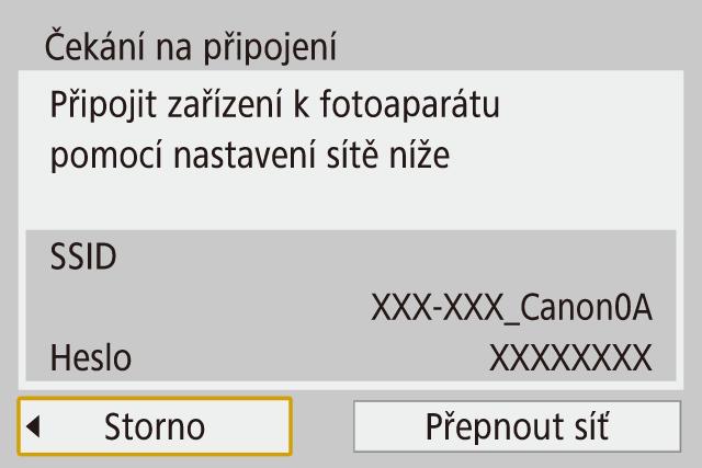 / příslušenství 3 Automaticky odešlete snímky do počítače. Ujistěte se, že jste přihlášeni k počítači připojenému k přístupovému bodu. Zapněte fotoaparát v rámci dosahu přístupového bodu.