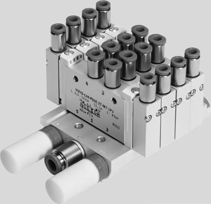 Pneumatické ventily VUWG-S10, pre dosky s prípojmi na telese M5/M7 montáž do batérie Ventily pre pripojovacie dosky s prípojmi na telese pre montáž do batérie Rozmery sťahovanie CAD modelov www.festo.