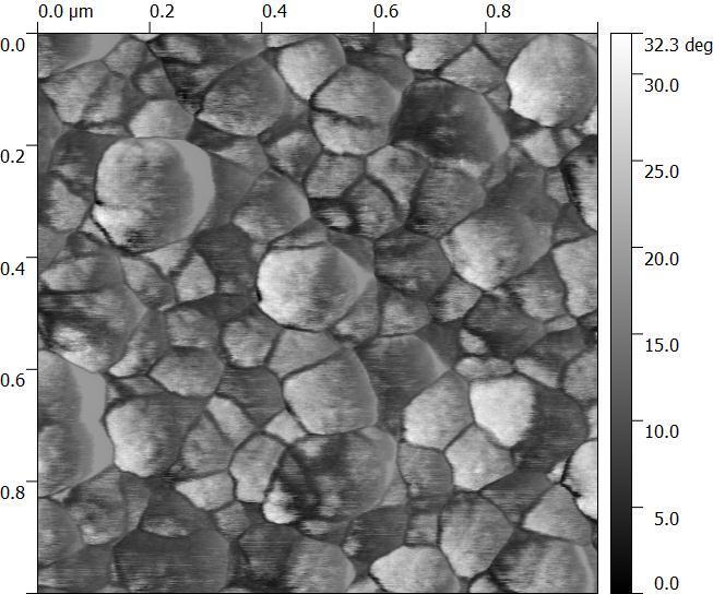6.1.2. Analýza hliníkové vrstvy Obdobným způsobem byla provedena analýza AFM vzorků s naprašenou hliníkovou vrstvou. Na obrázku 6.10. b) je topografie povrchu hliníkové vrstvy.