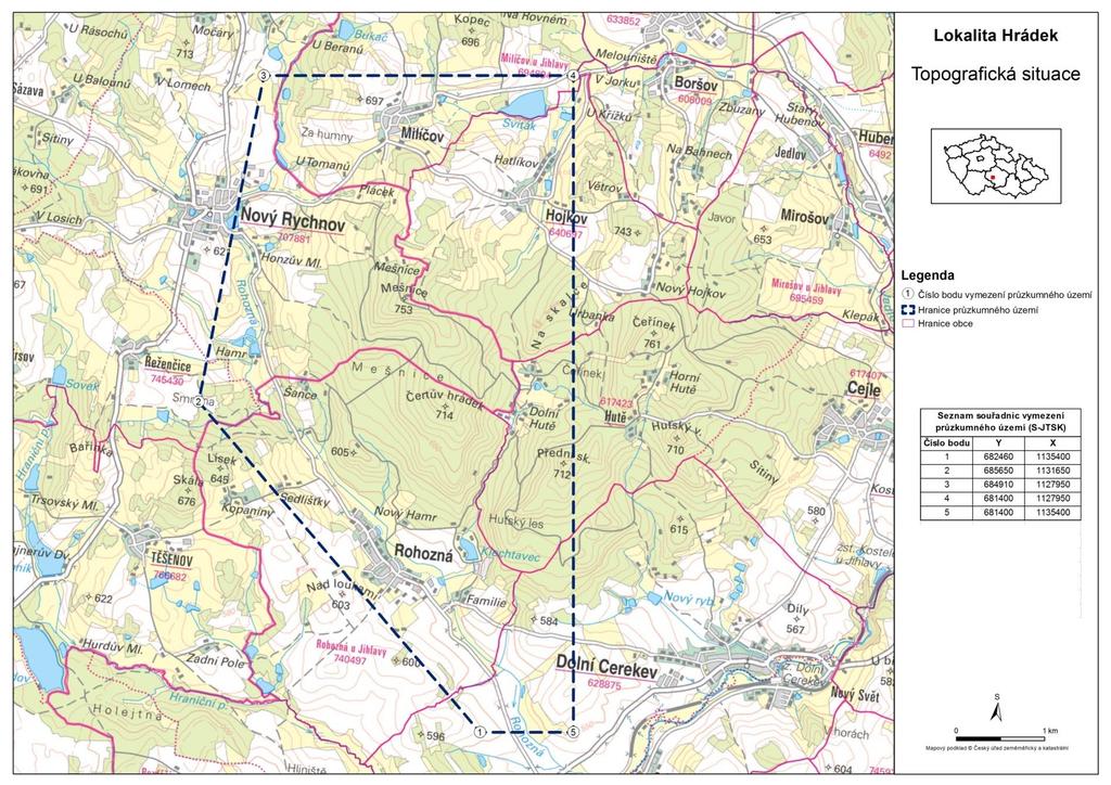 Obr. 1 Topografická