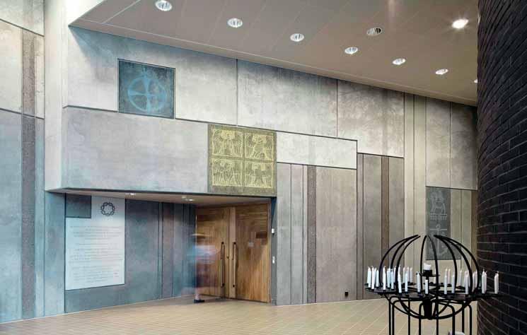 094 BAREVNÉ BETONY COLOURED CONCRETE betonu jsou změny sytosti jeho barevného odstínu způsobené kolísáním vodního součinitele při výrobě spíše výjimečné.