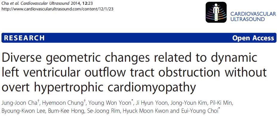 al: Am J Cardiol 2012) - Septum sigmoideum - angulace