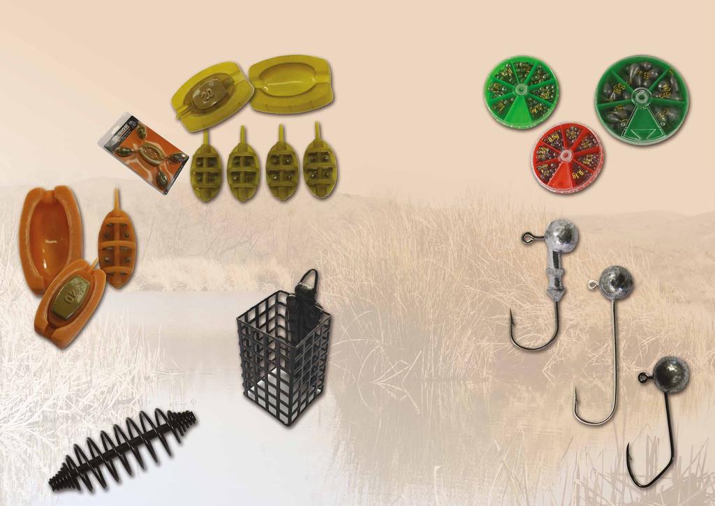krmítka, jigové hlavy 92/93 >> www.aquazona.cz Krmítko Sellior Method Feeder Set 2x 20 g + 2x 30 g + forma Průběžné plastové krmítko vhodné pro lov na feeder nebo na lehkou kaprařinu.