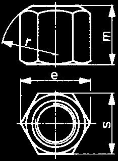 Šestihranné matice výška 1,5 x, IN6330B zušlechtěné, třída pevnosti 10 s kulovitým zakončením, lze použít přímo ke kuželové podložce IN 6319
