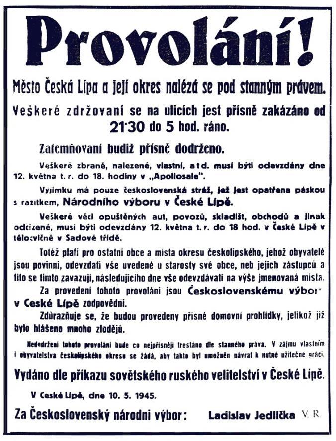 odpovědnost za další chod věcí již na aktivisty Taisleovy skupiny, kteří označeni páskami s nápisem Revoluční národní výbor (šila je údajně již v roce 1944 manželka Františka Schneidera) vydali se za