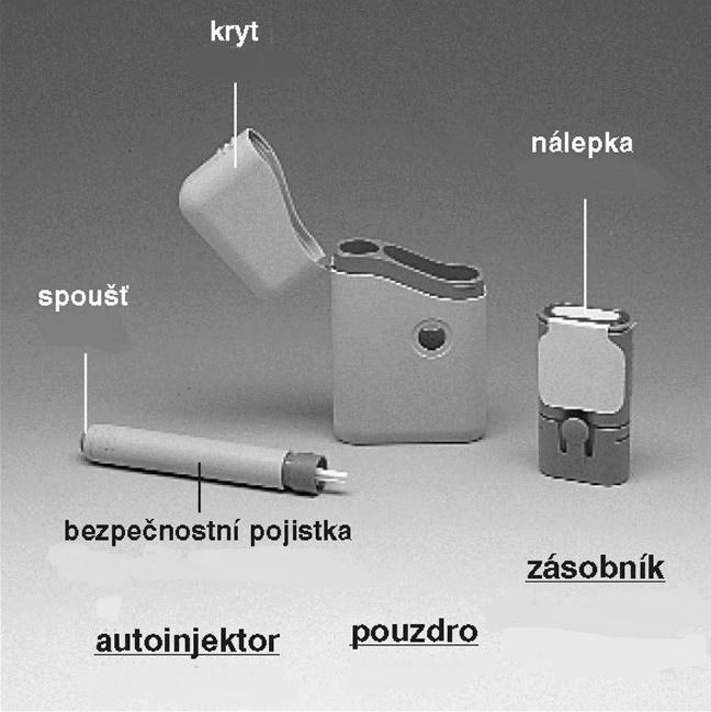 Přečtěte si jej, prosím, pozorně a pečlivě jej dodržujte. Popis součástí Glaxopenu Glaxopen dostáváte v pouzdře, ve kterém je speciální injekční stříkačka (autoinjektor) a zásobník se dvěma injekcemi.